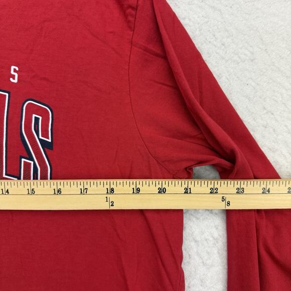 St Louis Cardinals Shirt Mens Large L Red Long Sleeve '47 MLB Baseball - Picture 6 of 11